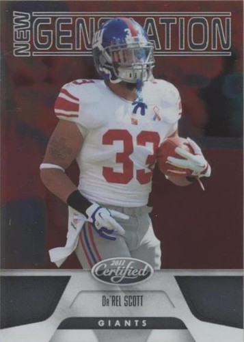 2011 Panini Certified Da'Rel Scott #172