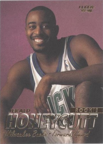 Jerald Honeycutt Fleer 97-98 #237 Rookie Card Milwaukee