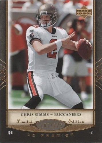 2007 UD Premier Chris Simms #93