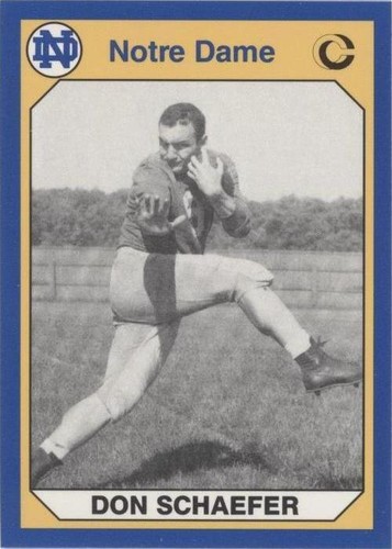 1990 Collegiate Collection University of Notre Dame Don Schäfer #181