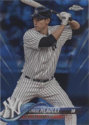 2018 Topps Chrome Sapphire Edition - Chase Headley #317