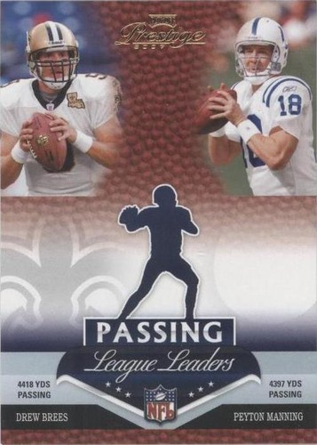 2007 Playoff Prestige Drew Brees Peyton Manning #LL-1