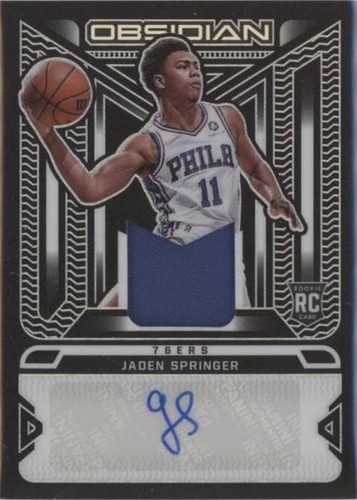 2021-22 Panini Obsidian - Jaden Springer #RJI-JSP