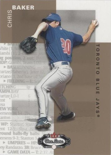 2002 Fleer Box Score - Chris Baker #132