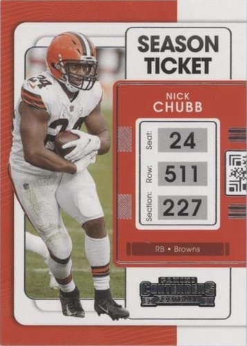 2021 Panini Contenders Nick Chubb #24