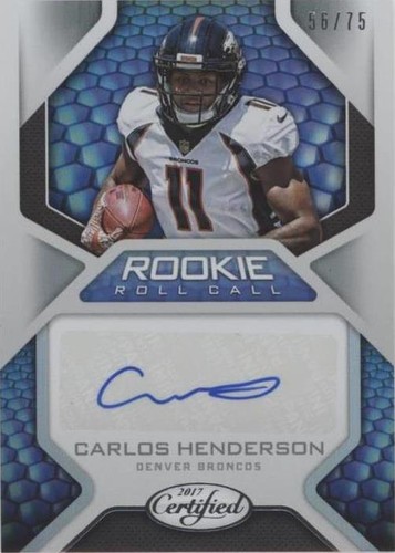 2017 Panini Certified Carlos Henderson #12