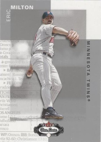 2002 Fleer Box Score - Eric Milton #67