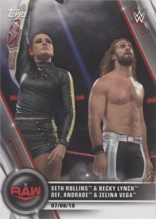 2020 Topps WWE Women's Division - Becky Lynch Seth Rollins #45