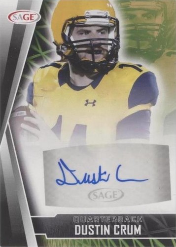 2022 SAGE Low Series Dustin Crum #A-DC