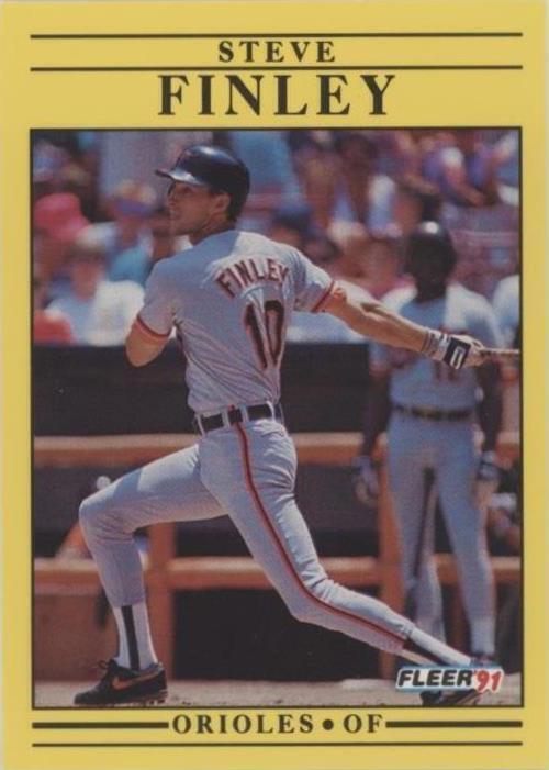 Fleer 1991 - Steve Finley #470