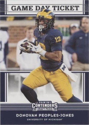 2020 Panini Contenders Draft Picks Donovan Peoples-Jones #25