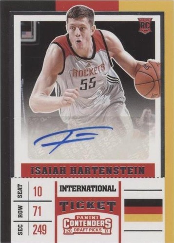 2017-18 Panini Contenders Draft Picks - Isaiah Hartenstein #114