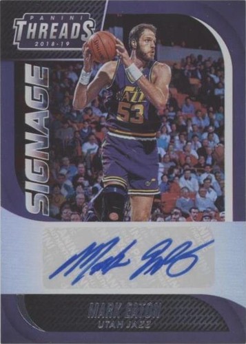 2018-19 Panini Threads - Mark Eaton #51
