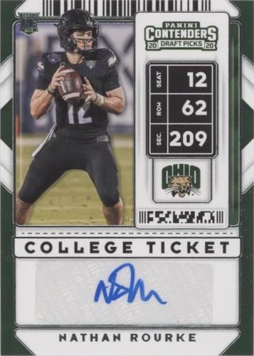 2020 Panini Contenders Draft Picks Nathan Rourke #252