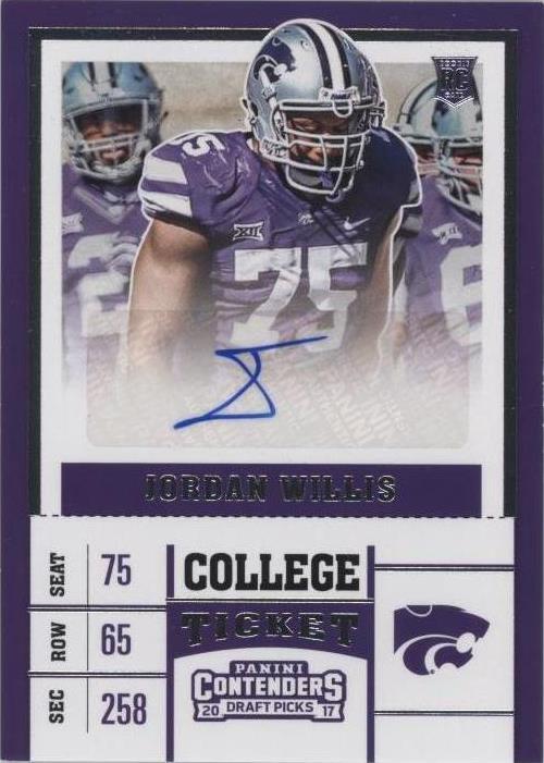 2017 Panini Contenders Draft Picks Jordan Willis #268