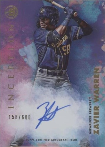 2021 Bowman Inception - Zavier Warren #PA-ZW