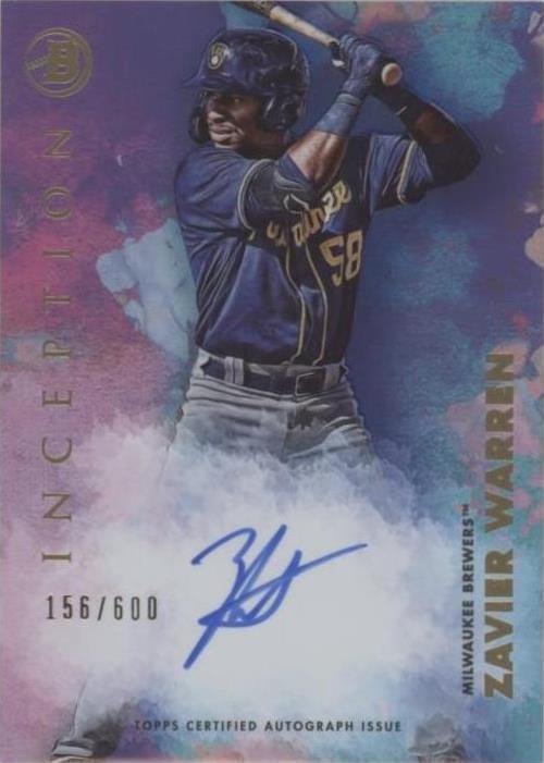 2021 Bowman Inception - Zavier Warren #PA-ZW