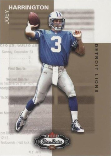 2002 Fleer Box Score Joey Harrington #117