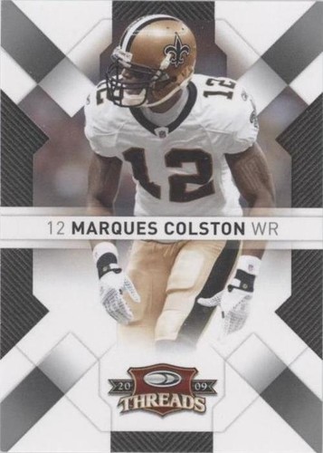2009 Donruss Threads Marques Colston #63