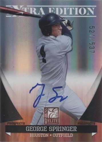2011 Donruss Elite Extra Edition - George Springer #P-36