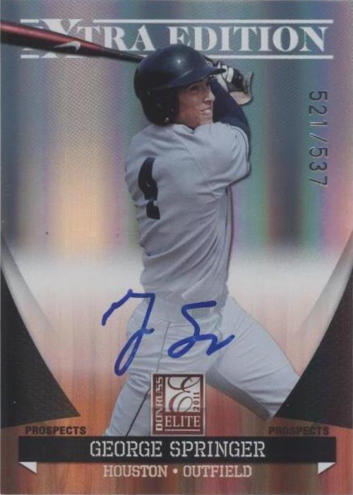 Donruss Elite 2011 edición extra - George Springer #P-36