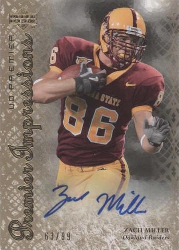2007 UD Premier Zach Miller #PI-ZM