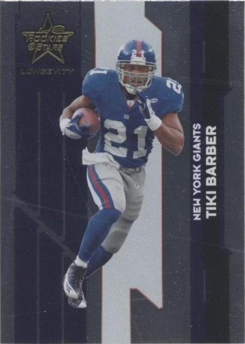 2006 Leaf Rookies & Stars Longevity Tiki Barber #71