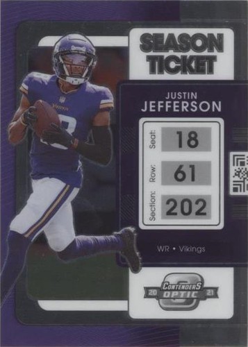 2021 Panini Contenders Optic Justin Jefferson #22