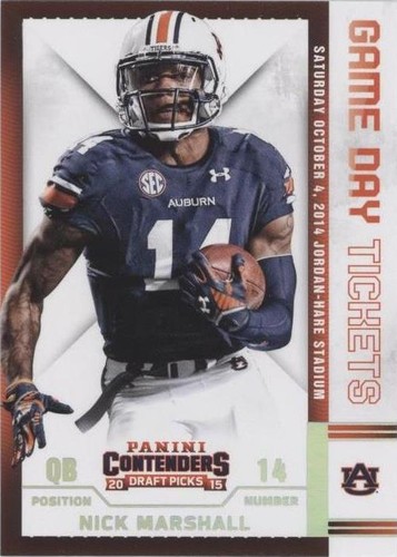 2015 Panini Contenders Draft Picks Nick Marshall #51