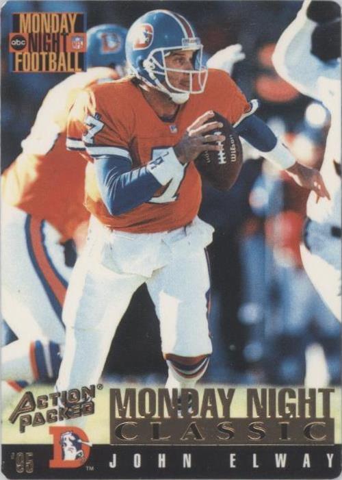 Fútbol americano John Elway #108 1995 lleno de acción