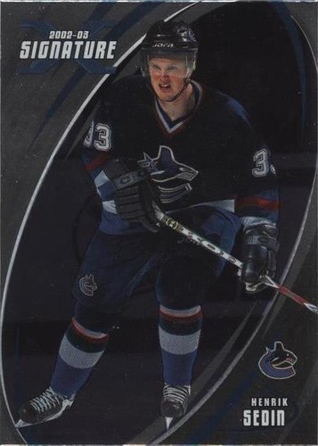 2002-03 In the Game Be A Player Signature Series - Henrik Sedin #017