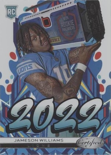 2022 Panini Certified Jameson Williams #2022-10