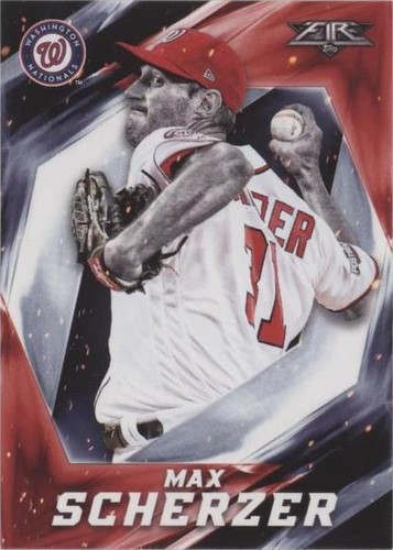 2017 Topps Fire - Max Scherzer #136