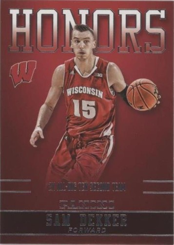 2015 Panini Wisconsin Badgers - Sam Dekker #SD-WIS