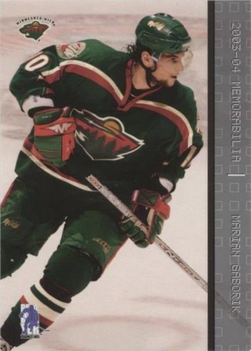 2003-04 In the Game Be A Player Memorabilia - Marian Gaborik #46