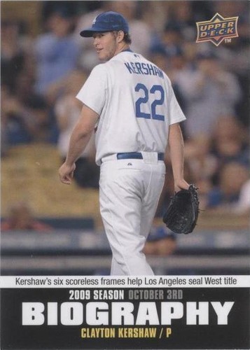 2010 Upper Deck - Clayton Kershaw #SB-198
