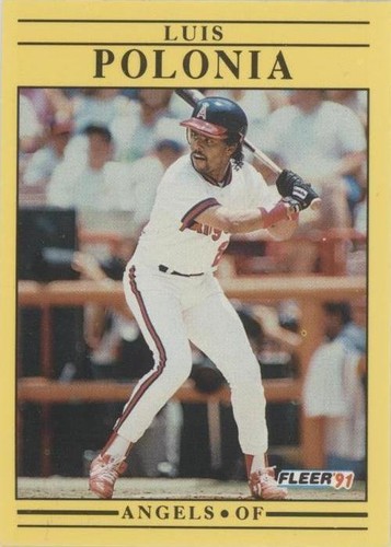 1991 Fleer - Luis Polonia #322