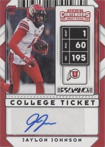 2020 Panini Contenders Draft Picks Jaylon Johnson #235