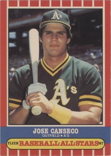 1987 Fleer Baseball All Stars - Jose Canseco #6