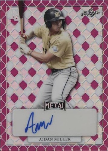 2022 Leaf Perfect Game National Showcase - Aidan Miller #MA-AM1