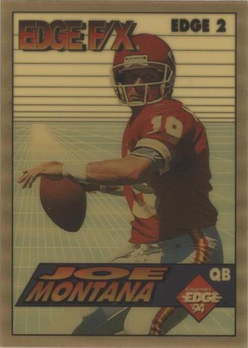 1994 Collector's Edge - Edge F/X #EDGE 2 Joe Montana