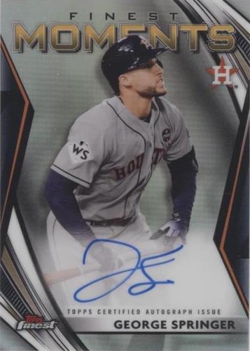 2021 Topps Finest - George Springer #FMA-GS