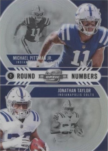 2020 Panini Contenders Optic Jonathan Taylor Michael Pittman Jr. #RN10