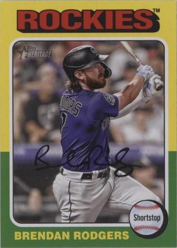 2024 Topps Heritage - Brendan Rodgers #58