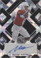 2022 Leaf Metal Draft Xavier Worthy #BA-XW1