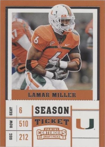 2017 Panini Contenders Draft Picks Lamar Miller #61