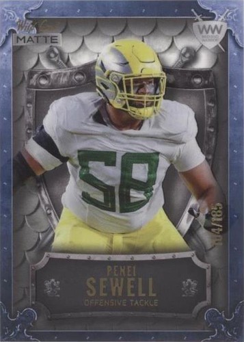 2021 Wild Card MATTE Penei Sewell #WWB-17