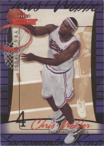 2004-05 Fleer Throwbacks - Chris Webber #63