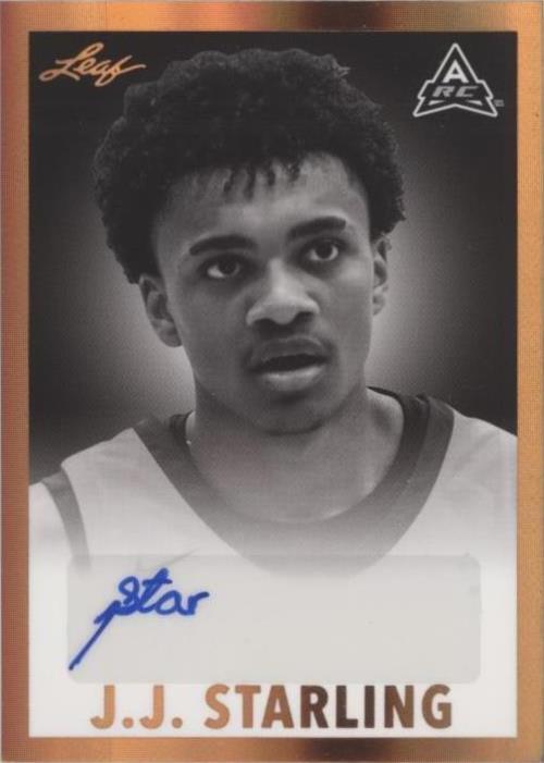 2021-22 Leaf Memories - J.J. Starling #BW-JJS