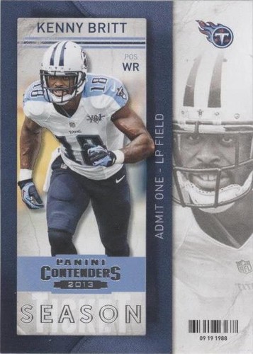 2013 Panini Contenders Kenny Britt #96